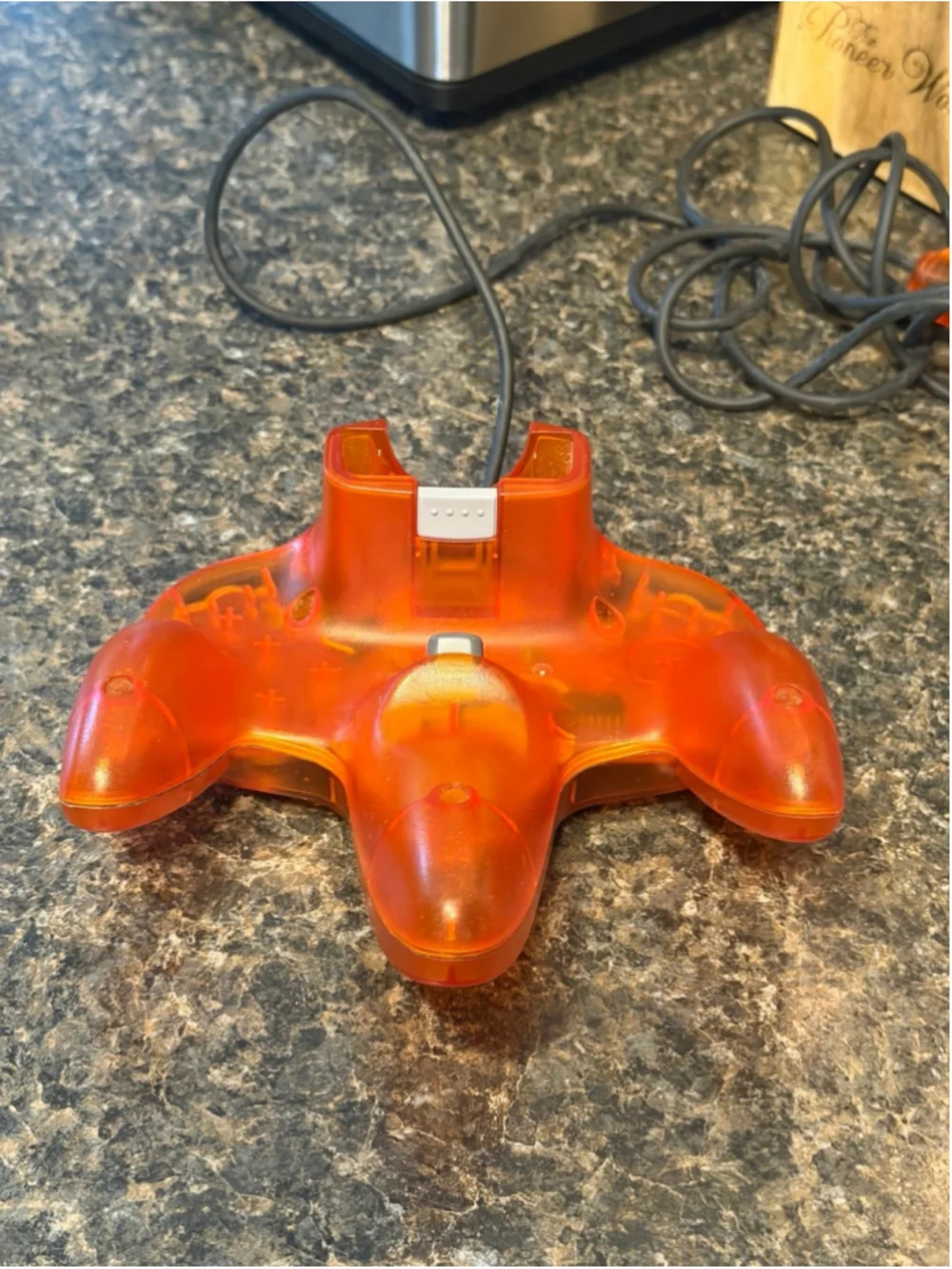Fire Orange Nintendo 64 Controller Authentic Original Funtastic